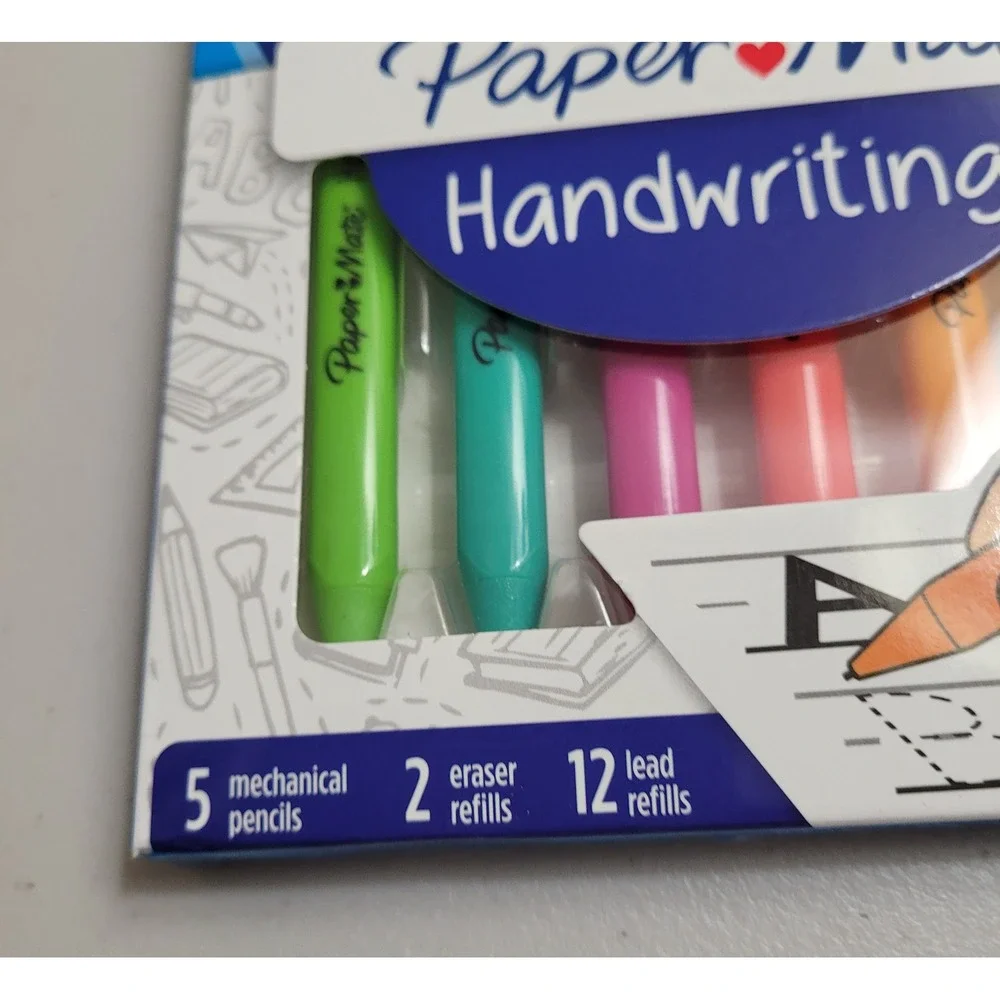 Paper Mate Handwriting Mechanical Pencils For Kids Trianguler 5 Count